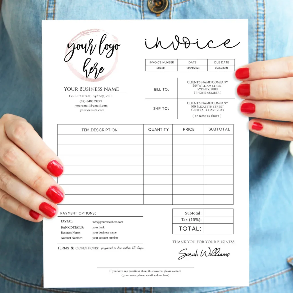 Generate professional Invoice
